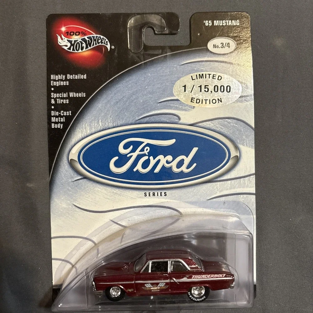 HOT WHEELS FORD SERIES THUNDERBOLT ERROR ON '65 MUSTANG CARD 1/15,000
